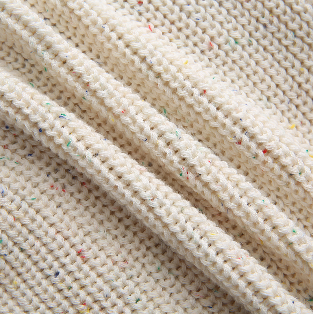 Marled Knit Cable Pattern Sweater Set