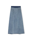 Denim Elastic Straight Skirt