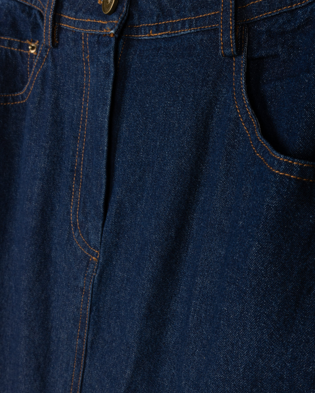 Straight Dark Denim Skirt