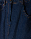 Straight Dark Denim Skirt