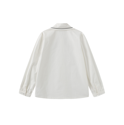Vex Detail Collar Stitch Blouse