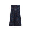 Half Pleat Floral Skirt