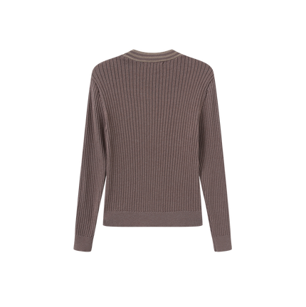 Sport Stripe Ribbed Knit Top