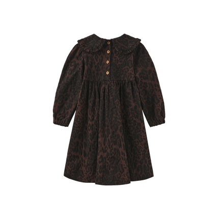 Brent Leopard Denim Dress