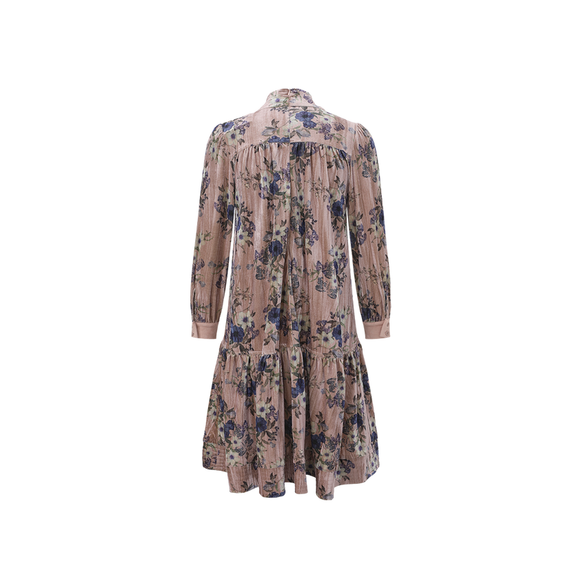 Velvet Bottom Tier Dress