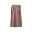 Leather Belted Button Down Skirt