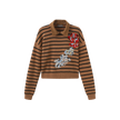 Collar Detailed Flower Sweater