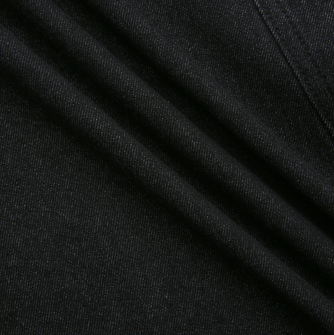 Belted Denim  Stitch Skirt