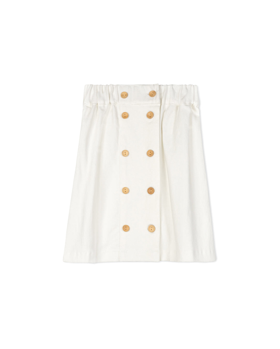 Pelly - Wood Button Down Skirt