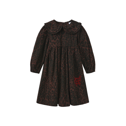 Brent Leopard Denim Dress