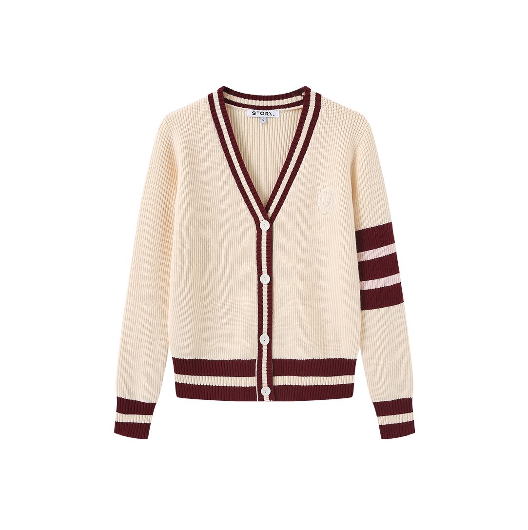 Knit Varsity Cardigan