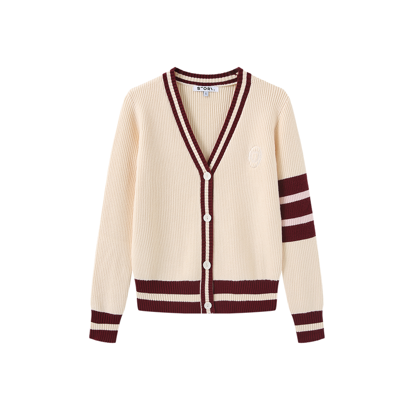 Knit Varsity Cardigan
