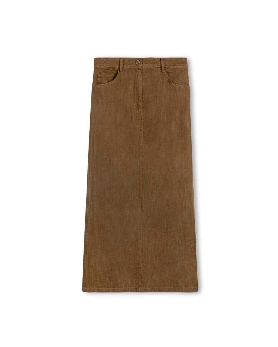 Straight Dark Denim Skirt