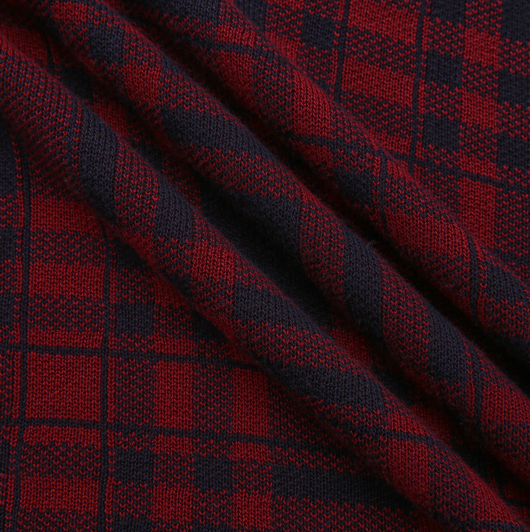 Marco Knit Plaid Skirt