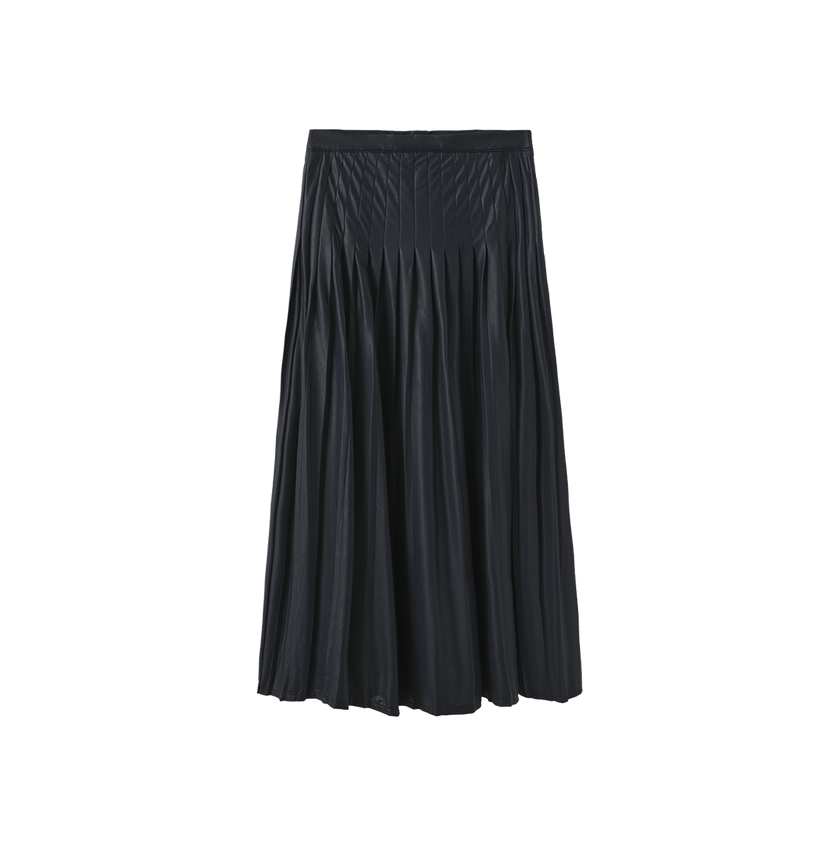 Arosa Thin Pleated Midi Skirt