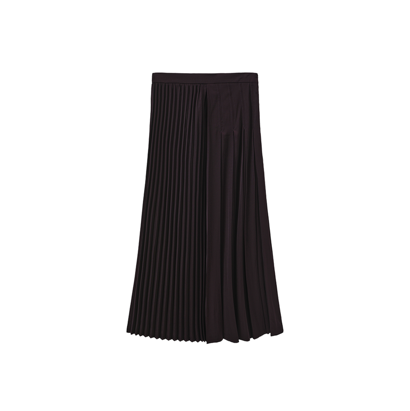 Double Pleated Band Skirt
