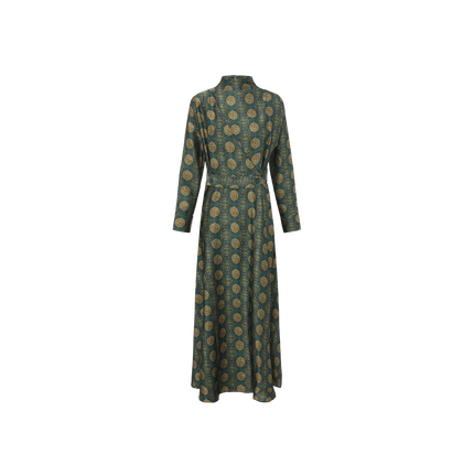 Silky Paisley Print Dress