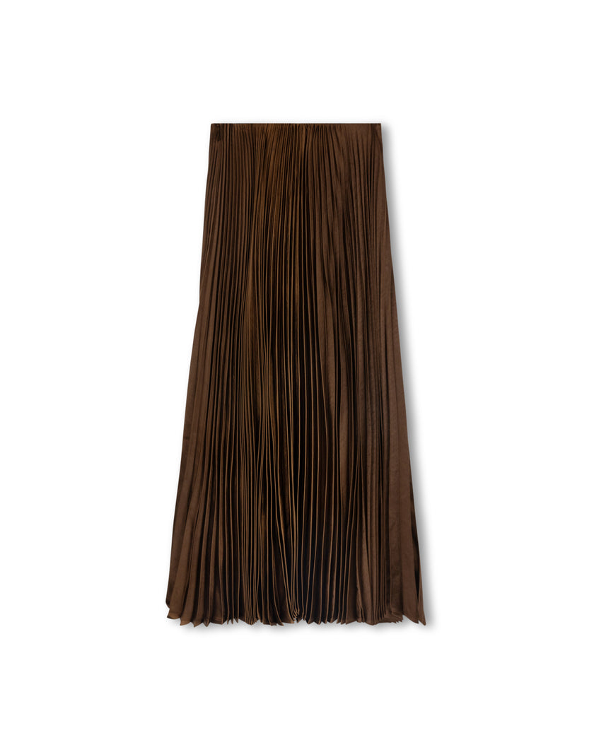 Teel Pleated Midi Skirt