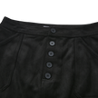 Suede Straight Skirt