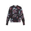 Striped  Floral Crewneck Sweater