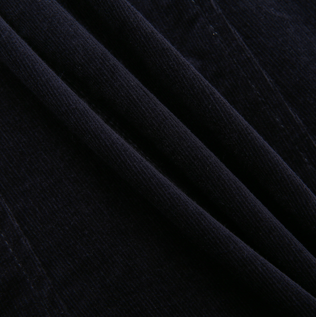 Corduroy Panel Midi Skirt
