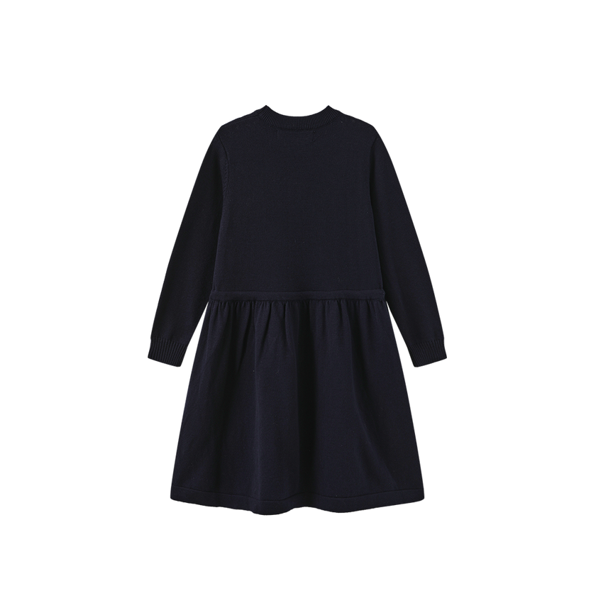 Tanvi Contrast Neck Dress