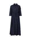 Elastic Pull Waist Maxi Dress