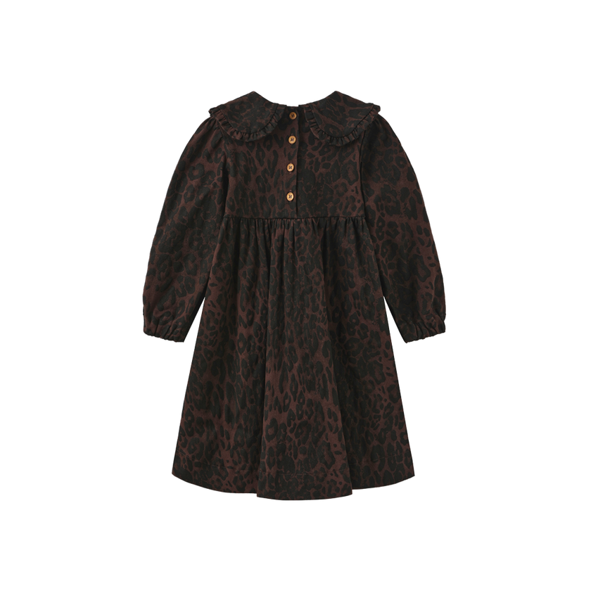 Brent Leopard Denim Dress