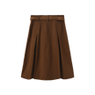 Short Pleated Denim Skirt