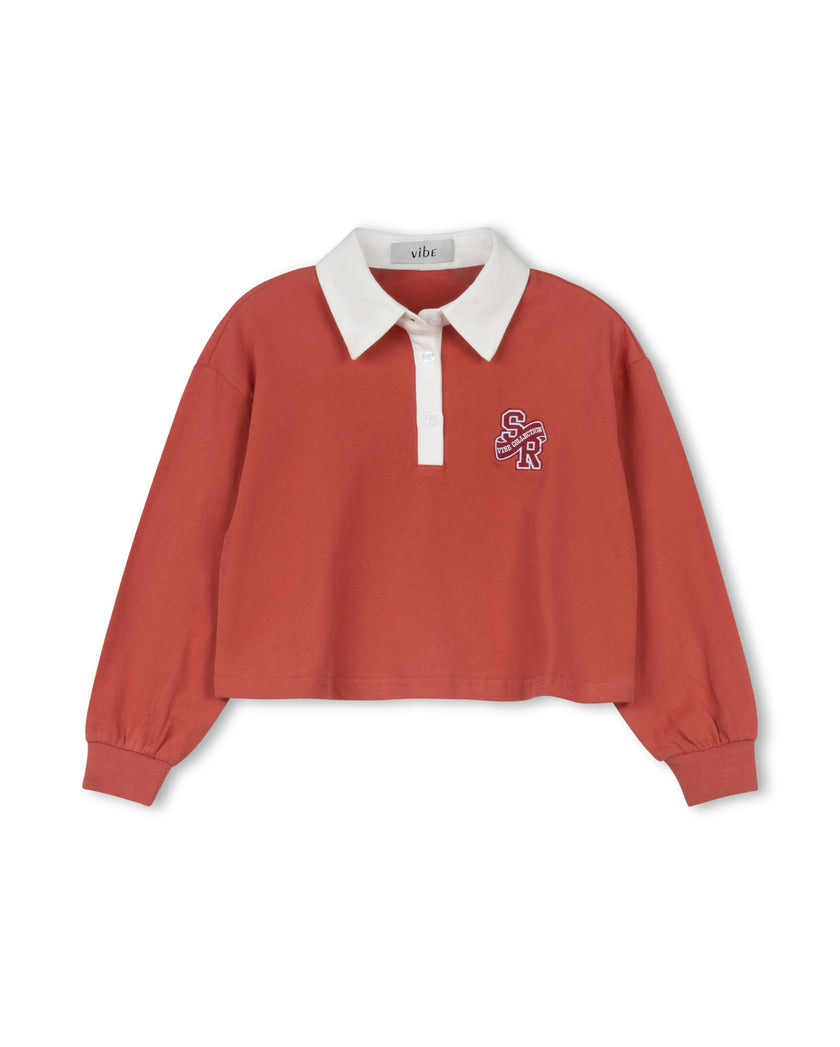 Cropped Off Shoulder Polo