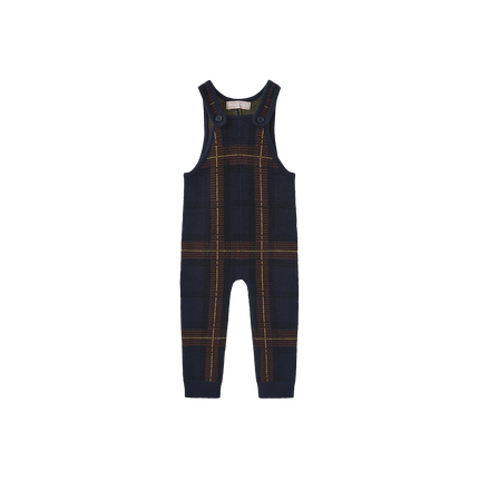 Lino Plaid Knit Romper