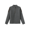 Leather Patch Sweater