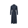 Denim Belted Midi Dress
