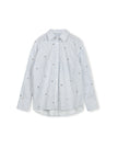 Embroidered Stripe Blouse