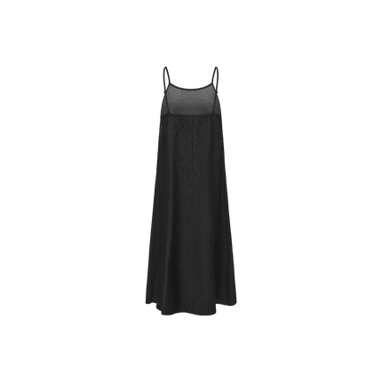 Denim Midi Thin Strap Slip Dress