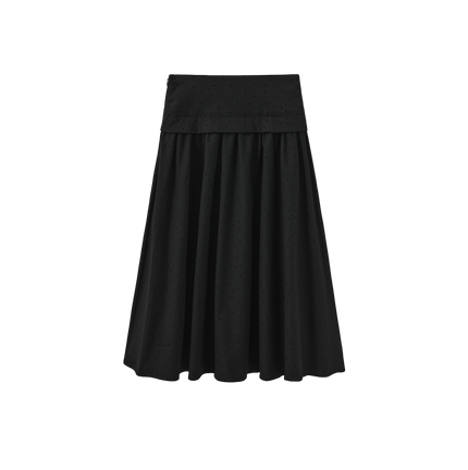 Velvet Polka Dotted Skirt