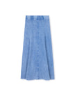 Mineral Wash A-line Maxi Skirt
