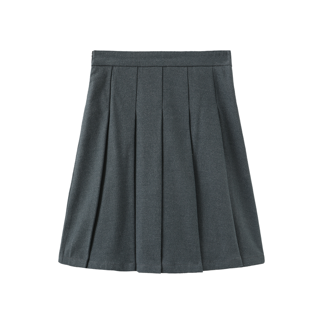 Poppy Wool Pleated Skirt