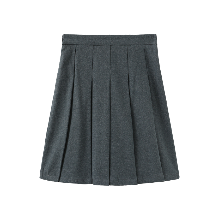 Poppy Wool Pleated Skirt