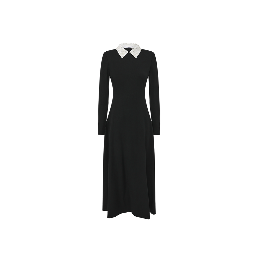 Padded Shoulder Slinky V Robe