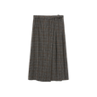 Plaid Buckle Skirt