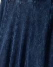 Paneled Midi Mineral Wash Skirt