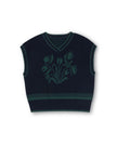 V-Neck Jacquard Sweater Vest