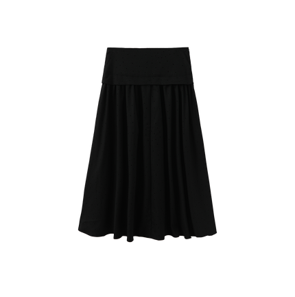 Velvet Polka Dotted Skirt
