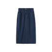 Denim Pinstripe Maxi Skirt
