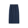 Denim Pinstripe Maxi Skirt