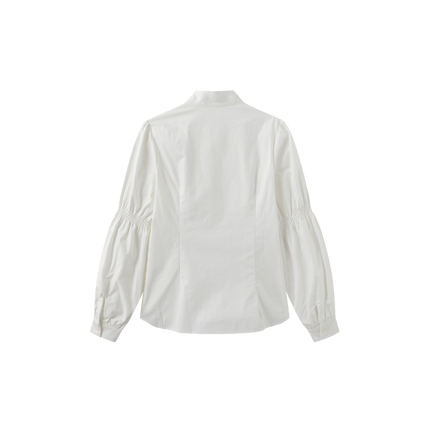Bubble Sleeve String Blouse