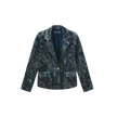 Lena Velvet Single Button Blazer
