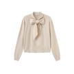 Knit Bow Neck Sweater