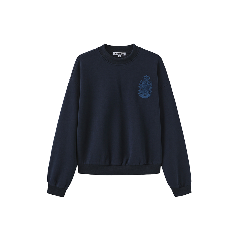 Bird Embroidered Detailed Sweatshirt